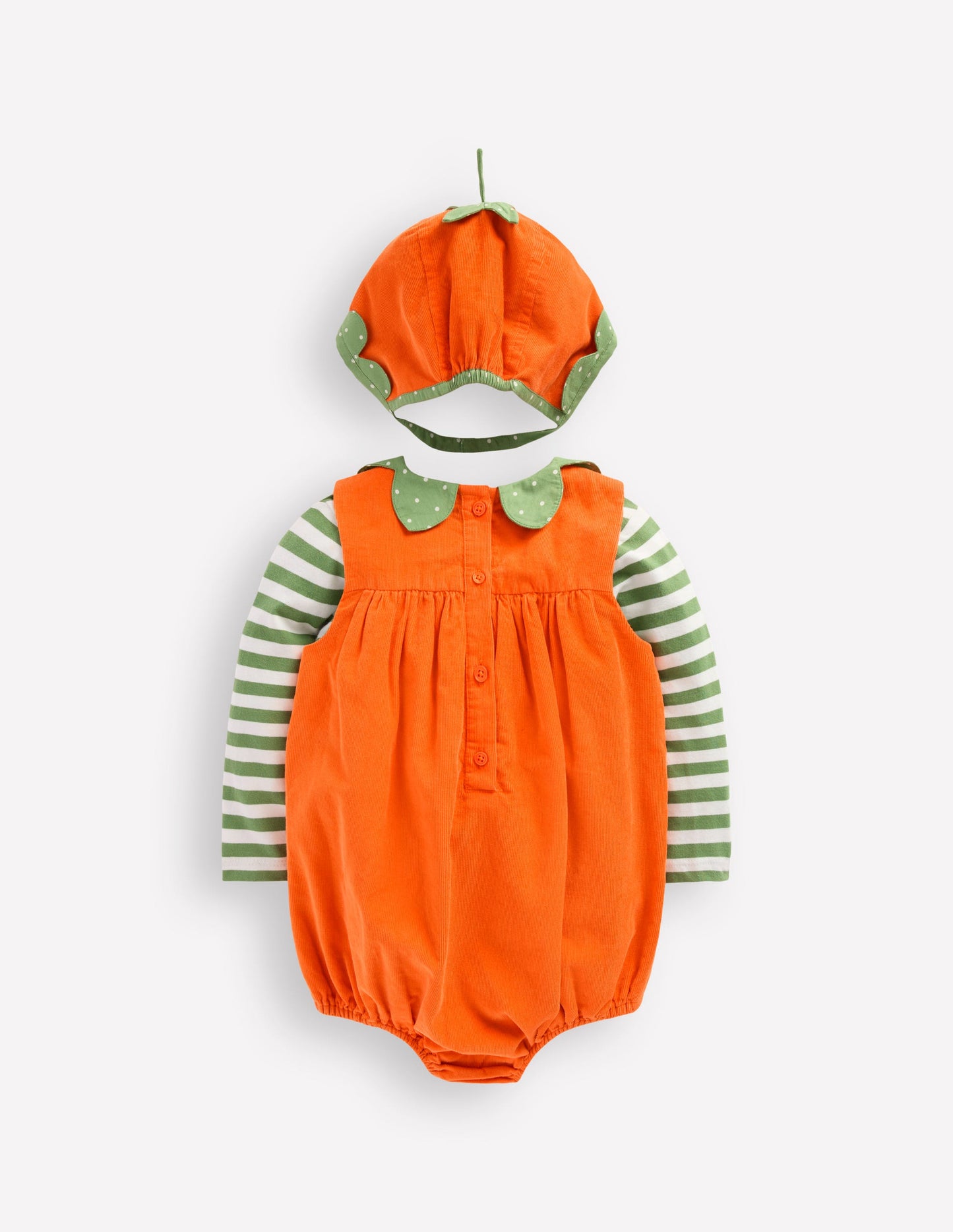 Novelty Romper Play Set-Orange Pumpkin
