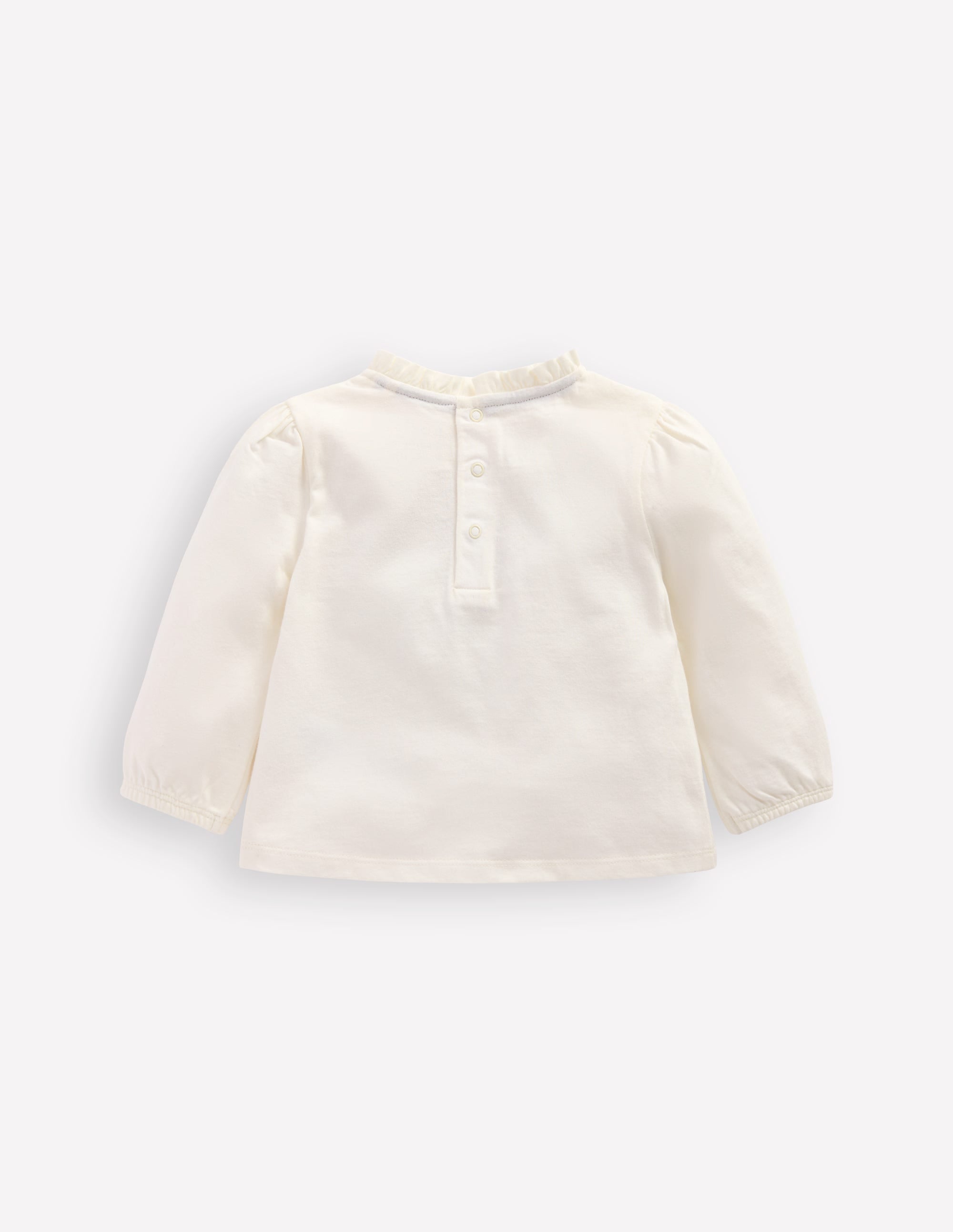 Appliqué T-shirt-Soft Ivory Cat - Image 2