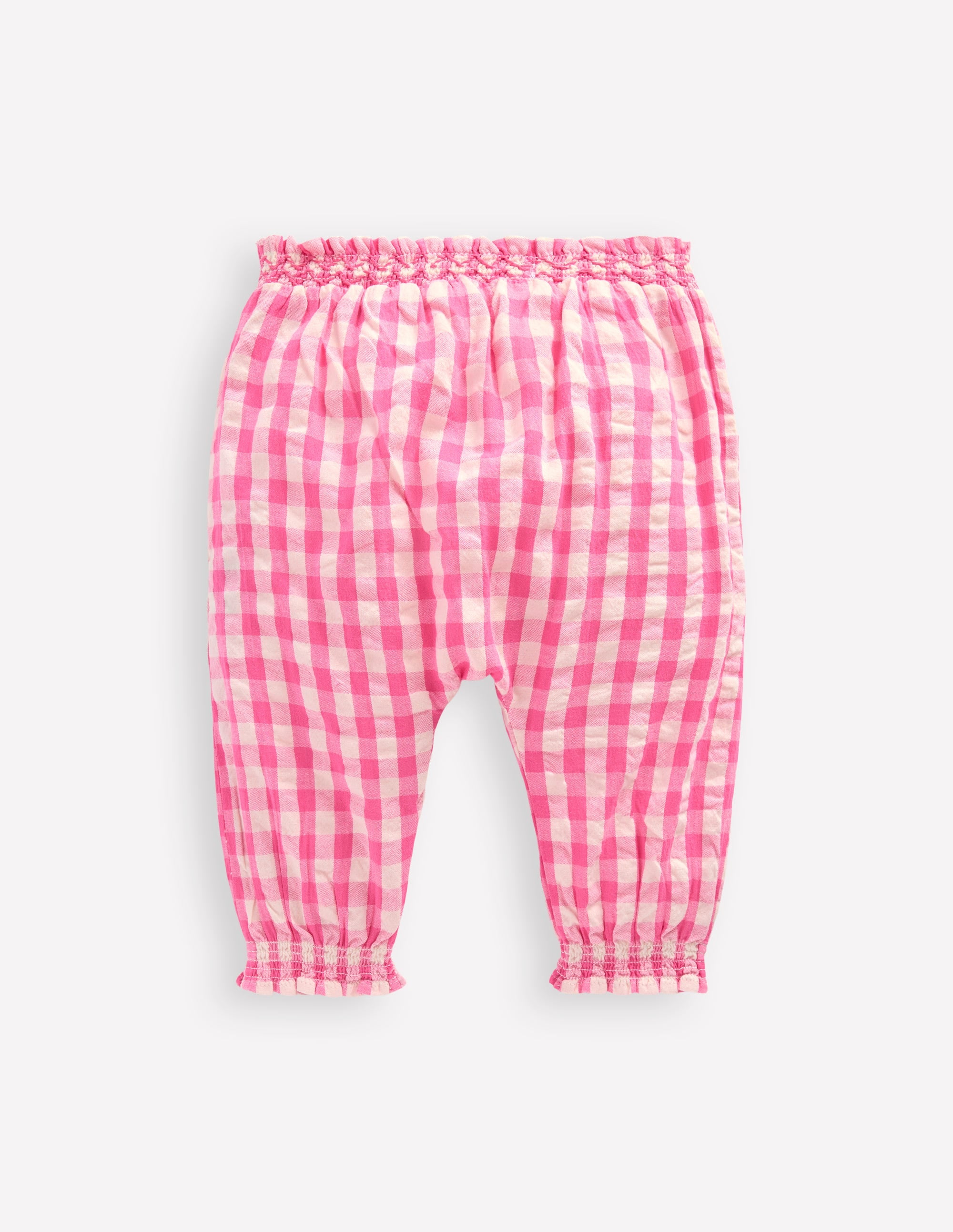Woven Trousers-Pink Rose Gingham - Image 2