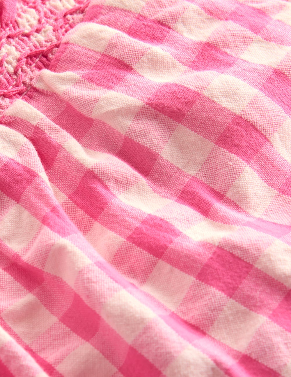 Woven Trousers-Pink Rose Gingham - Image 3