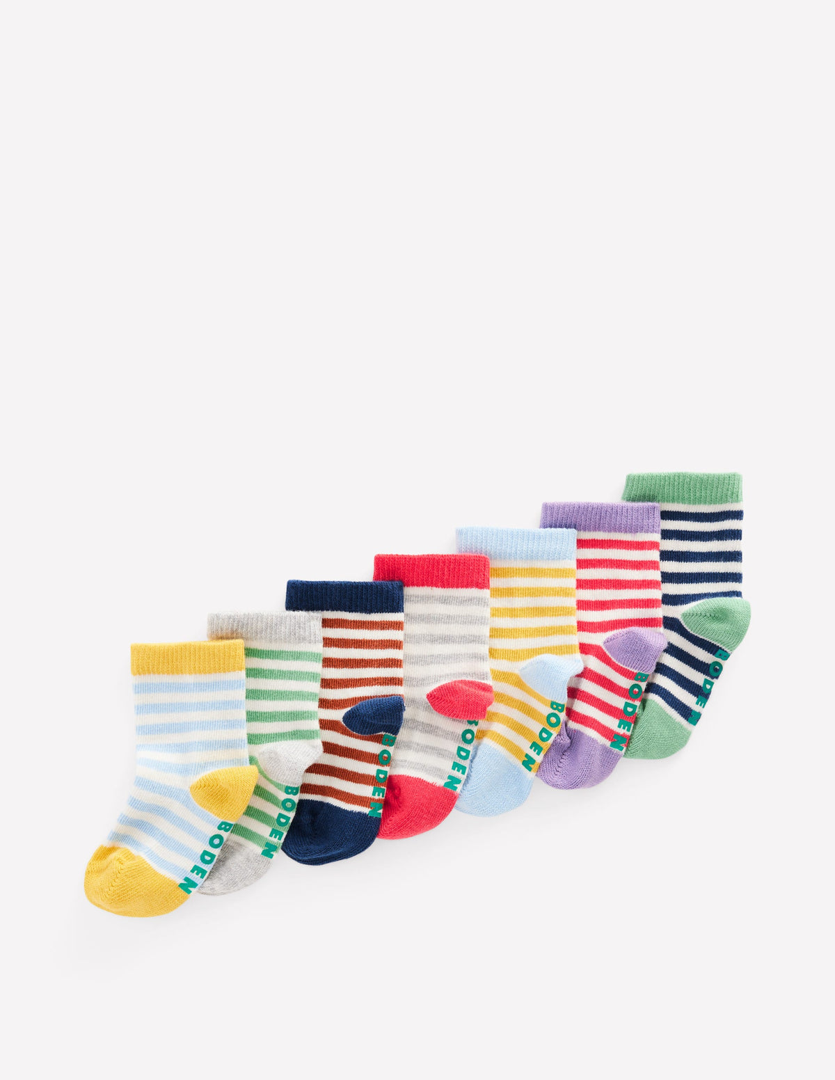 7-pack Baby Socks-Stripes - Image 1