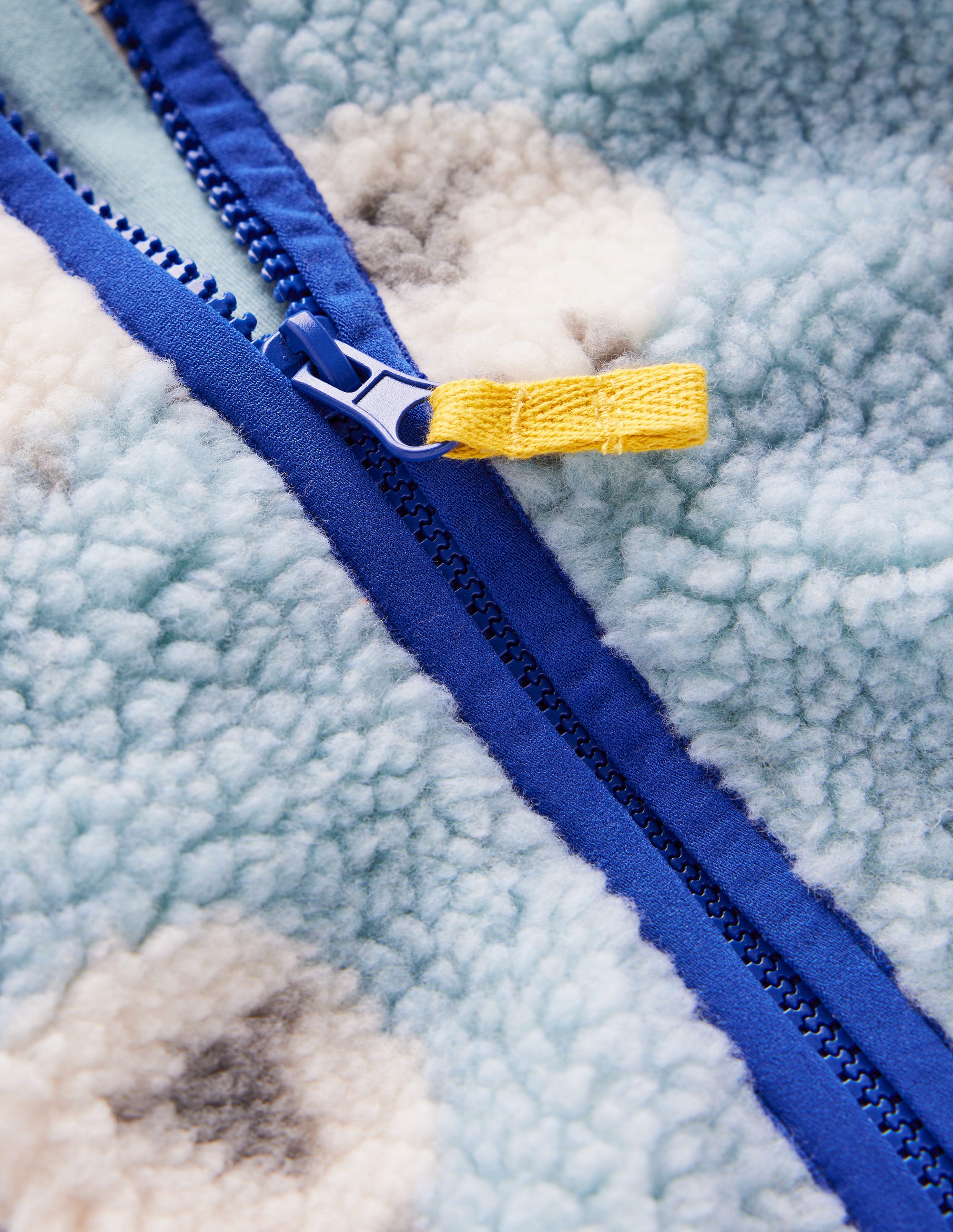 Cosy Borg Jacket-Vintage Blue Sheep - Image 3