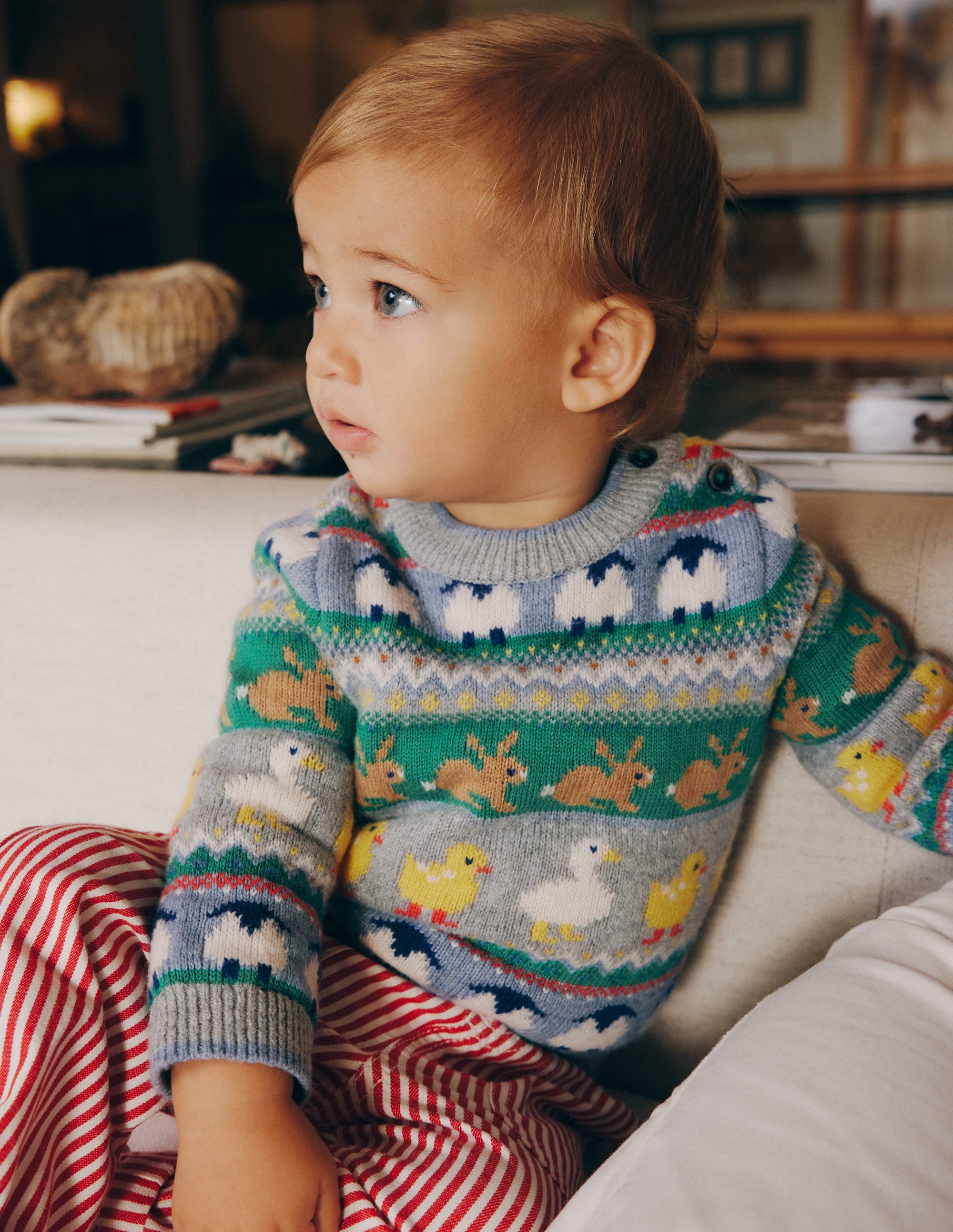 Fair Isle Jumper-Multi Easter Fair Isle - Image 4