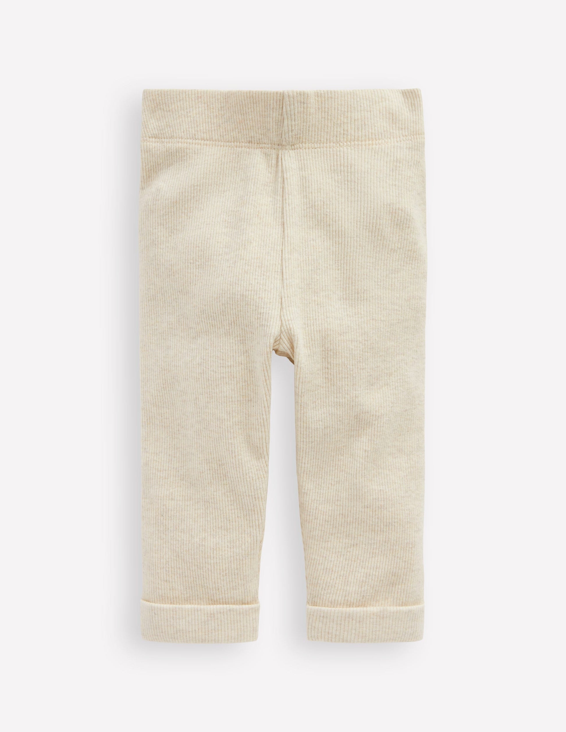 Ribbed Marl Leggings-Oatmeal Marl-1