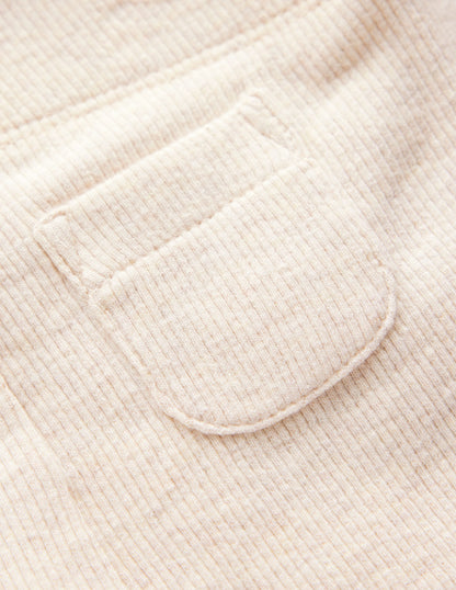 Ribbed Marl Leggings-Oatmeal Marl-3