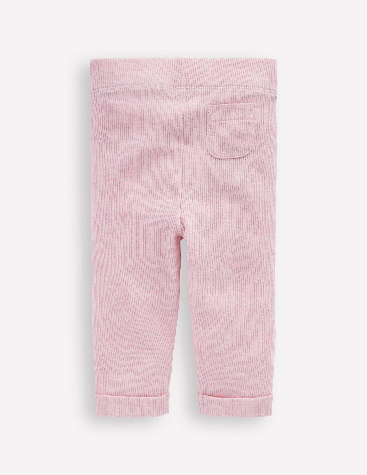 Ribbed Marl Leggings-Vintage Mauve Marl - Image 2