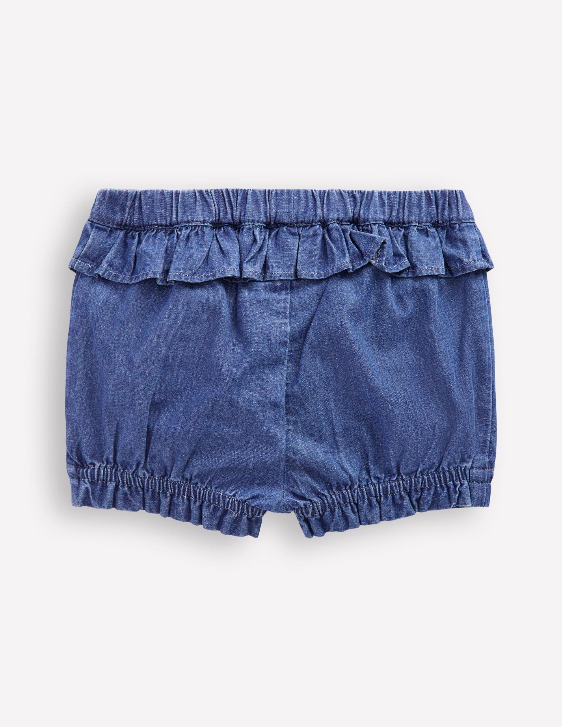 Girls Chambray Bloomer-Light Vintage Denim-2