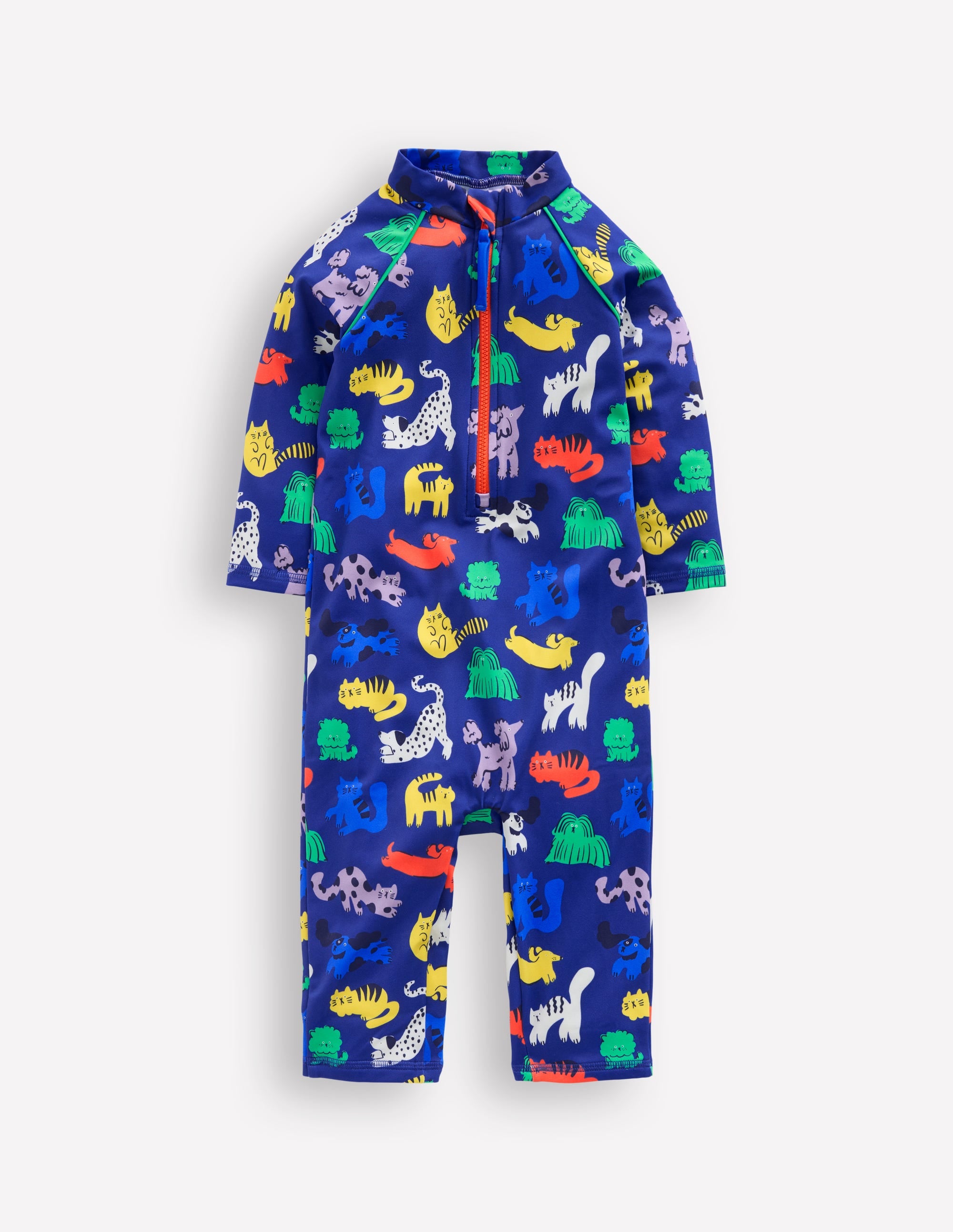 Fun Sun Safe Surfsuit-Sapphire Blue Rainbow Pets - Image 1
