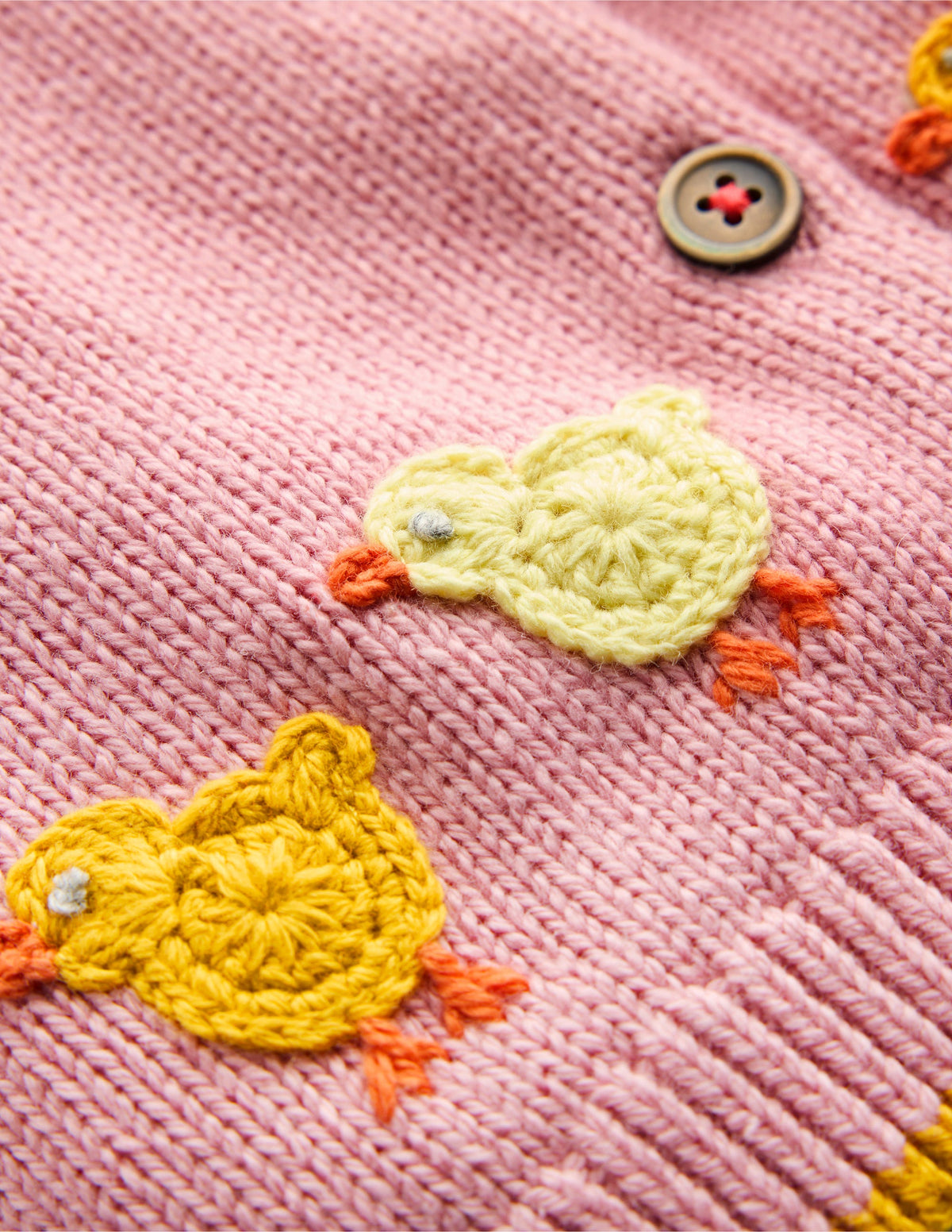 Fun Logo Cardigan-Vintage Pink Chicks - Image 3