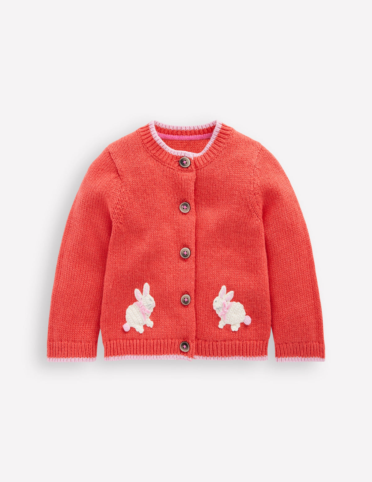 Fun Logo Cardigan-Jam Red Bunnies - Image 1