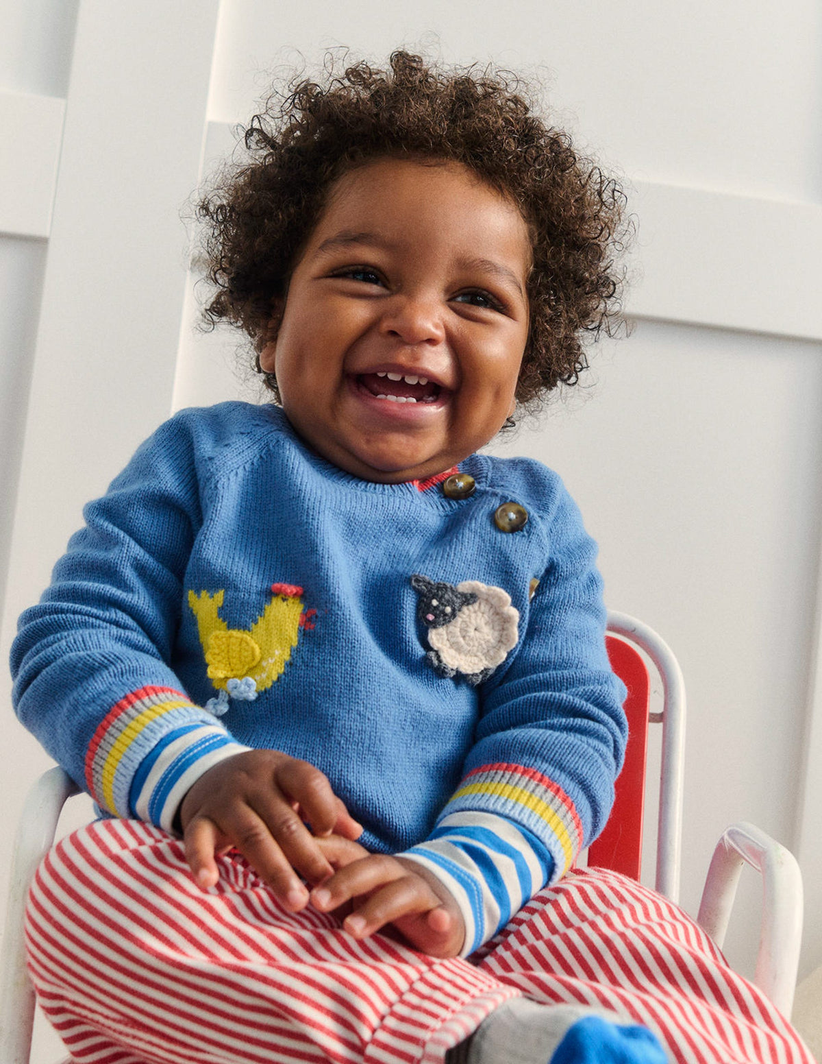 Fun Logo Jumper-Bluejay Farm - Image 4