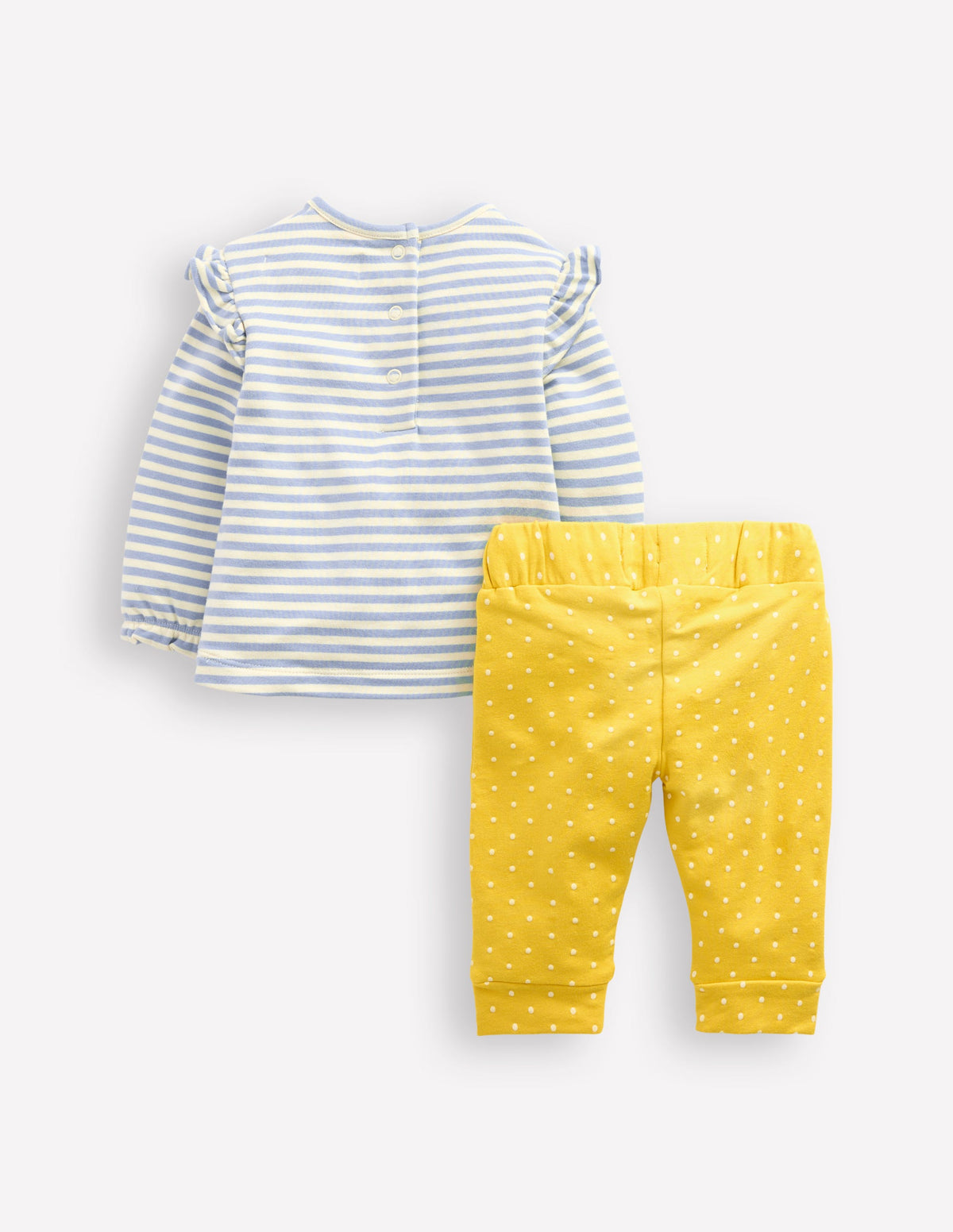 Appliqué Jersey Play Set-Vintage Blue and Ivory Stripe - Image 2