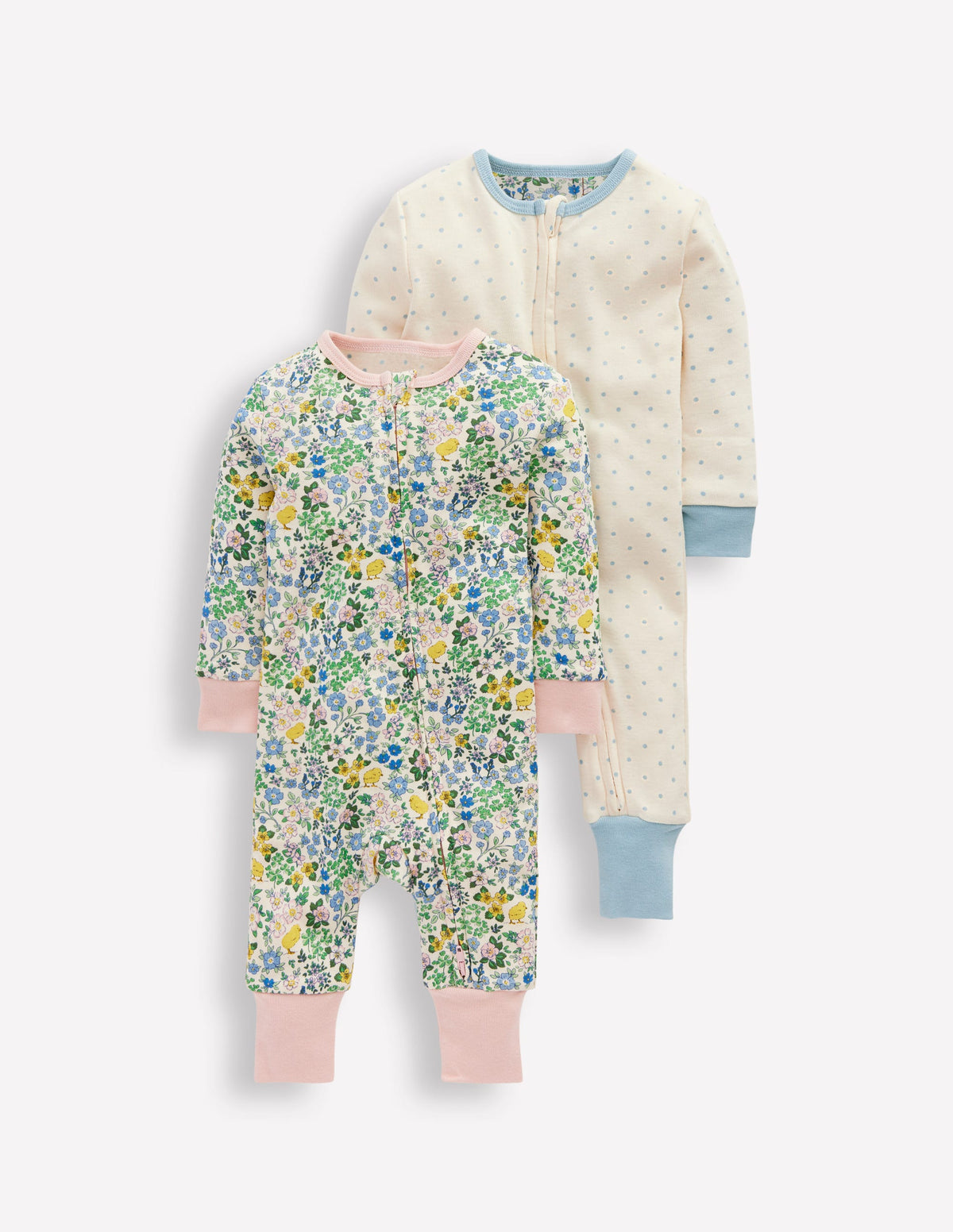 Twin Pack Rompers-Chick Floral - Image 1