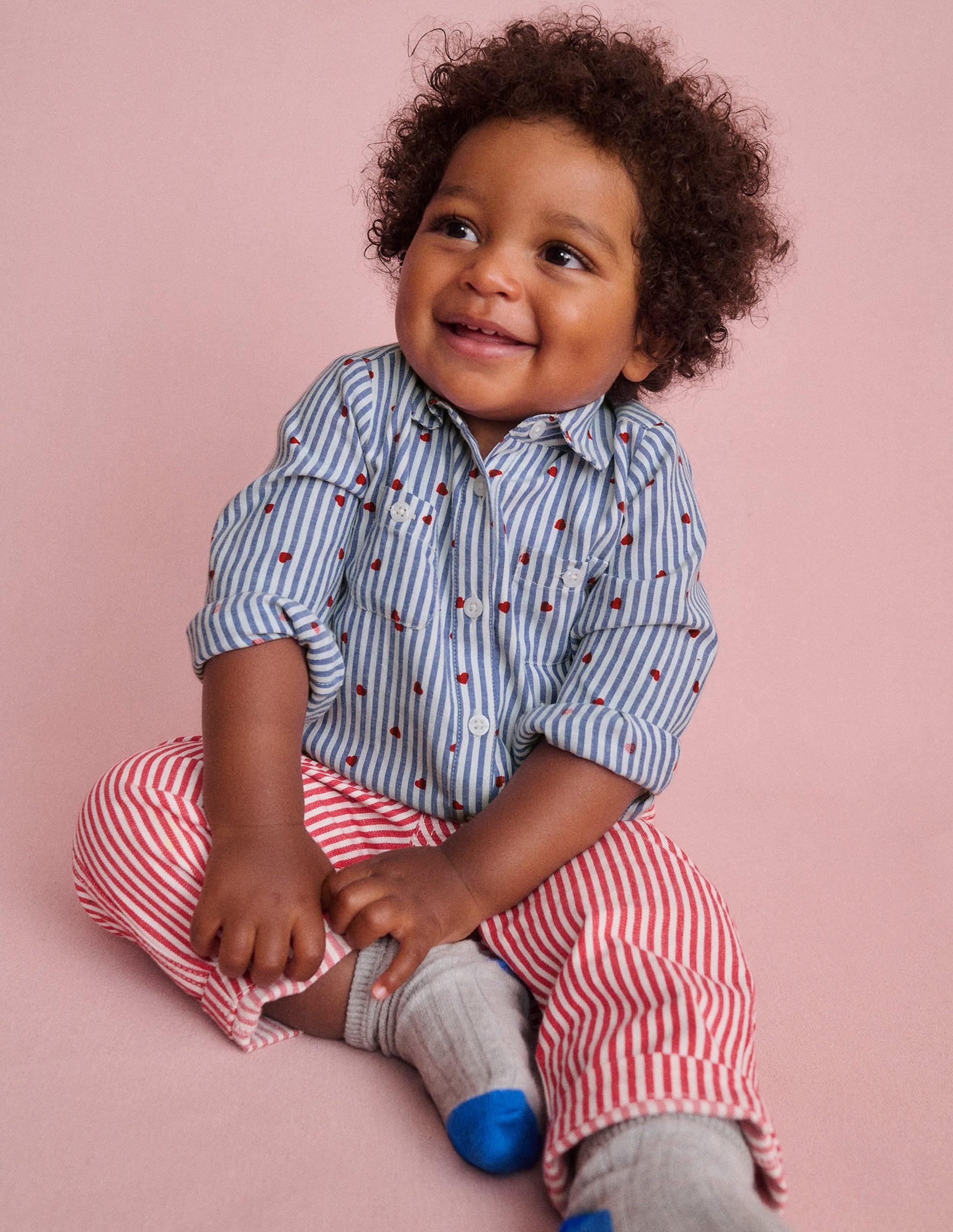 Woven Shirt Body-Ticking Confetti Heart - Image 4