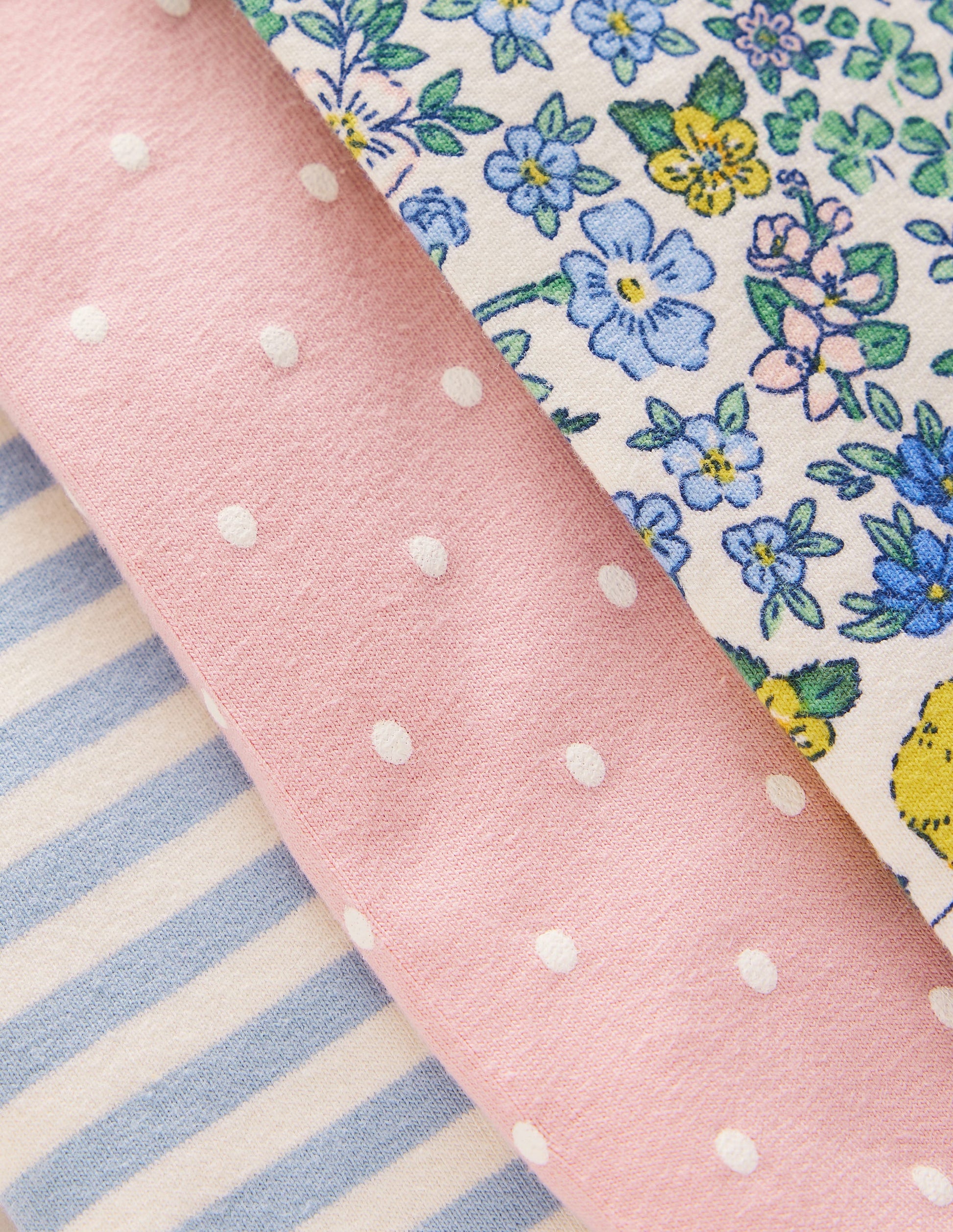 3-pack Cotton Leggings-Multi Chick Floral-2