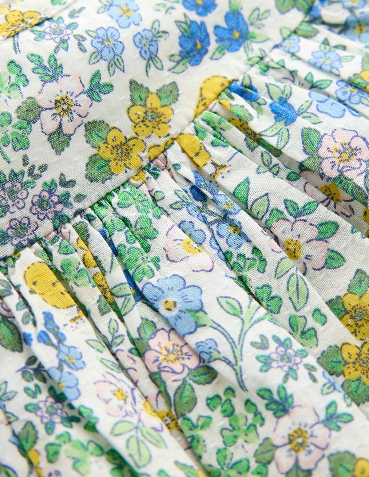 Gathered Woven Dress-Multi Chick Floral - Image 3