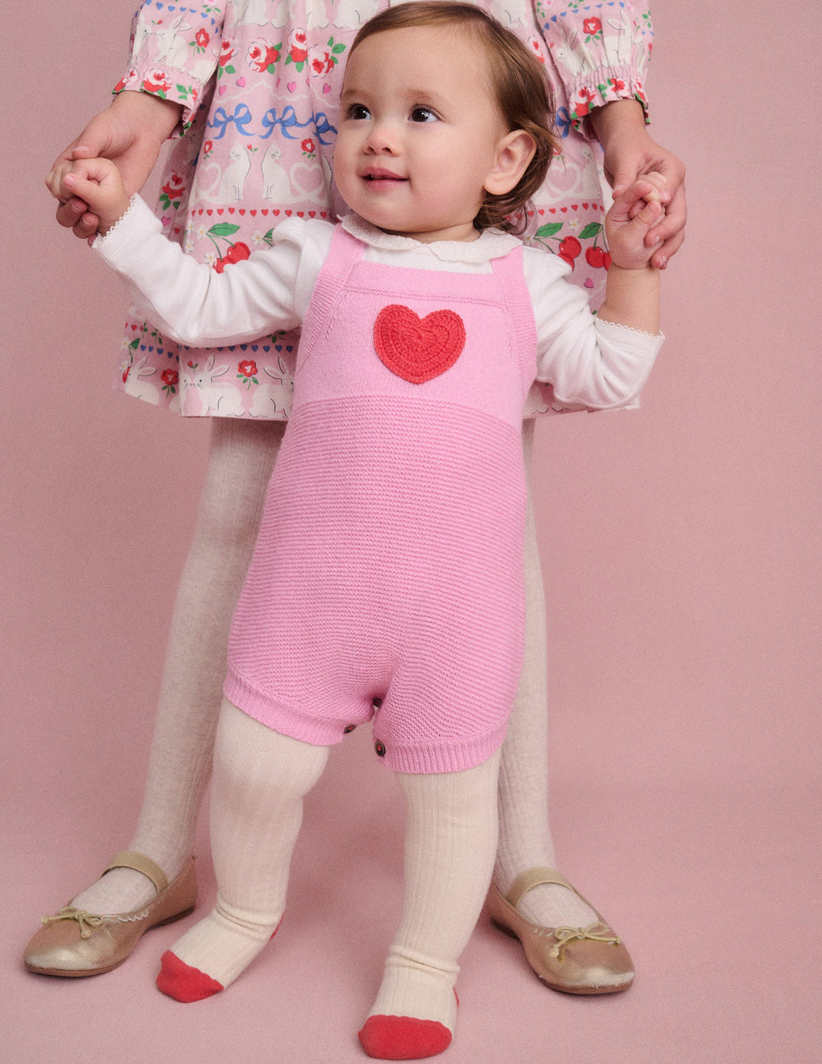 Knitted Romper-Vintage Pink Heart-6