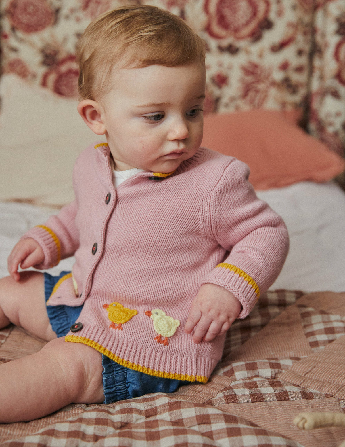Fun Logo Cardigan-Vintage Pink Chicks - Image 4