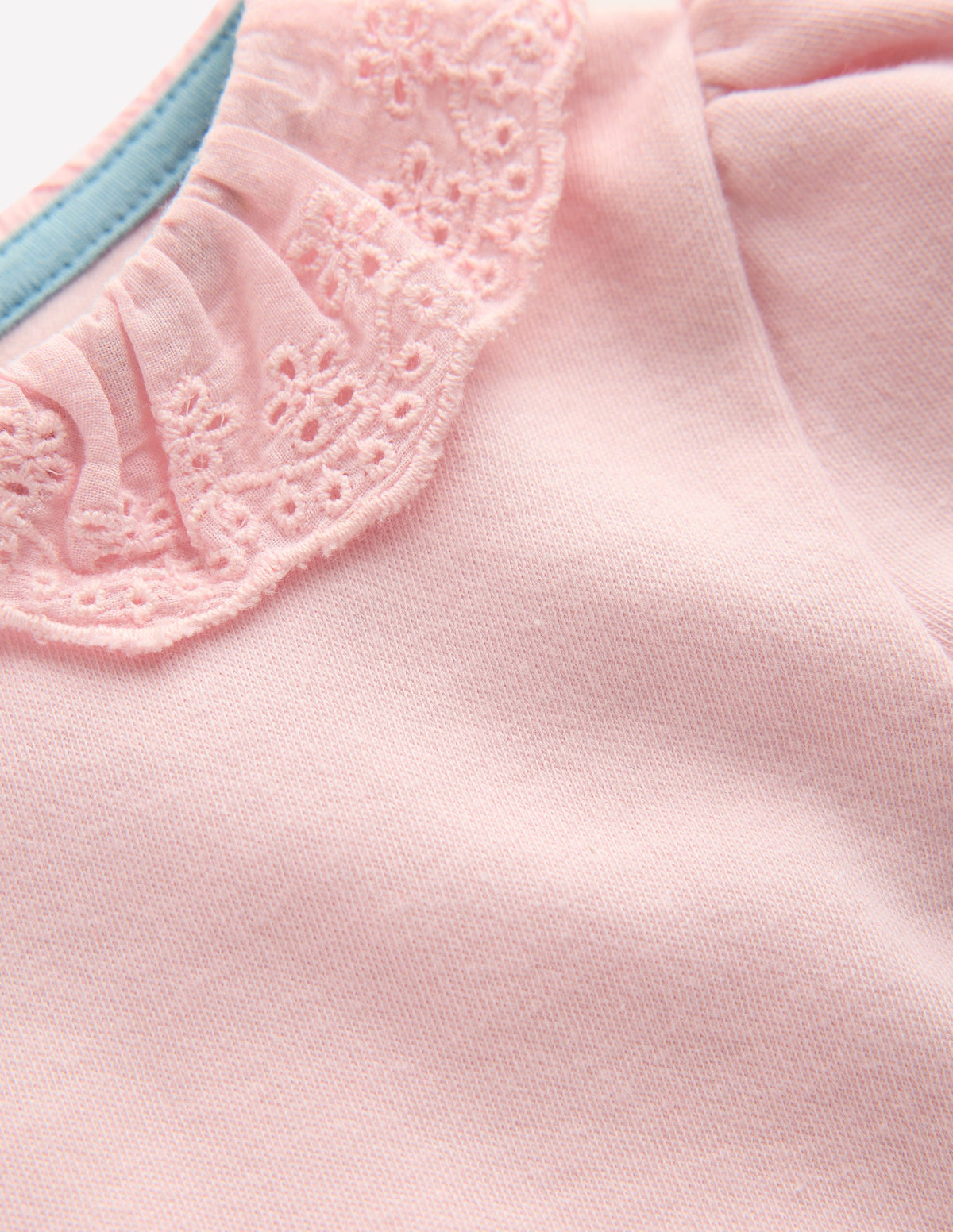 Broderie Collared Body-French Pink - Image 3