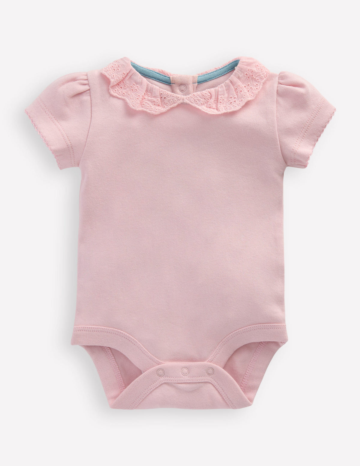 Broderie Collared Body-French Pink - Image 1
