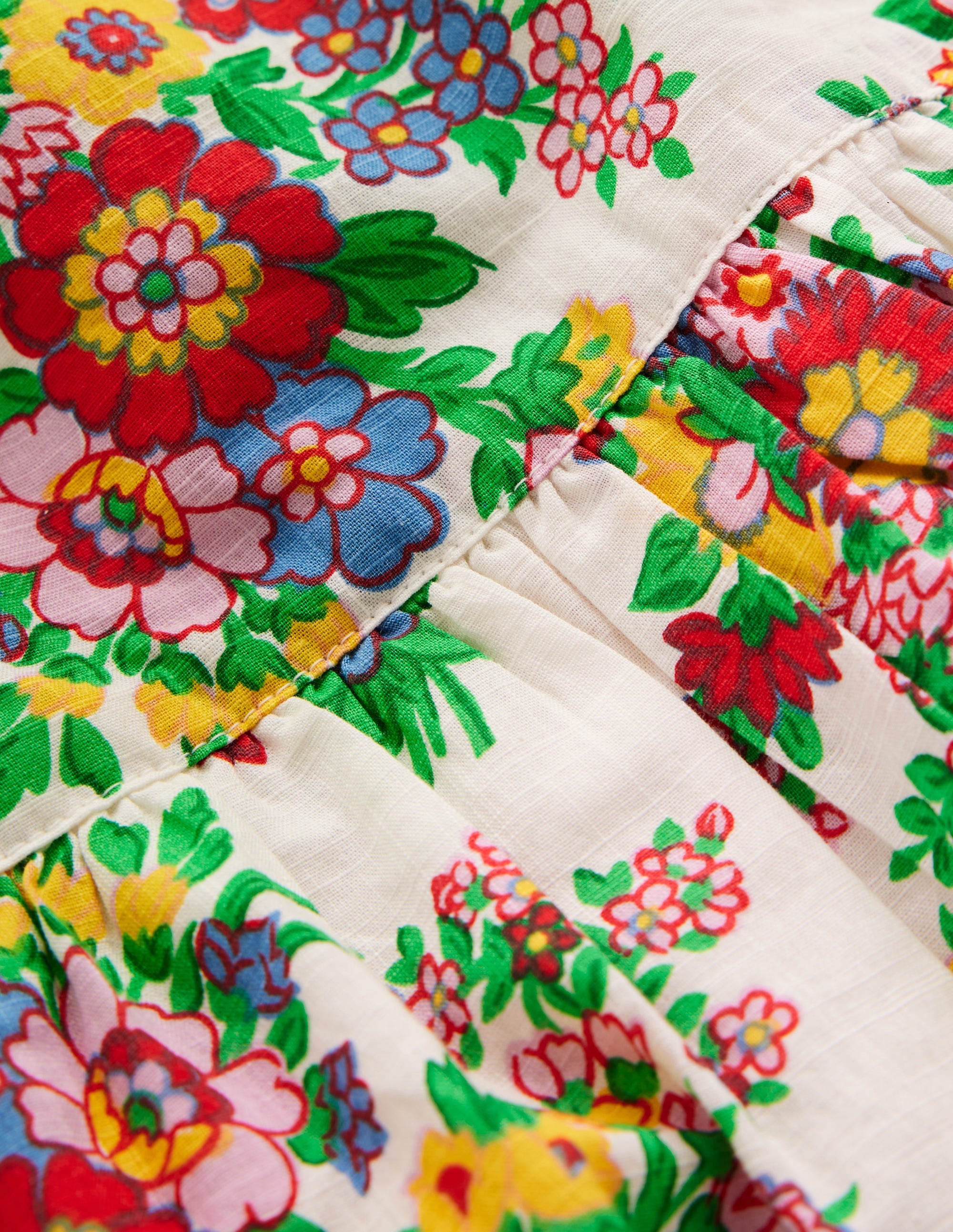 Woven Frill Dress-Multi Floral - Image 3