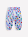 Relaxed Woven Trousers-Rainbow Spot Stripe