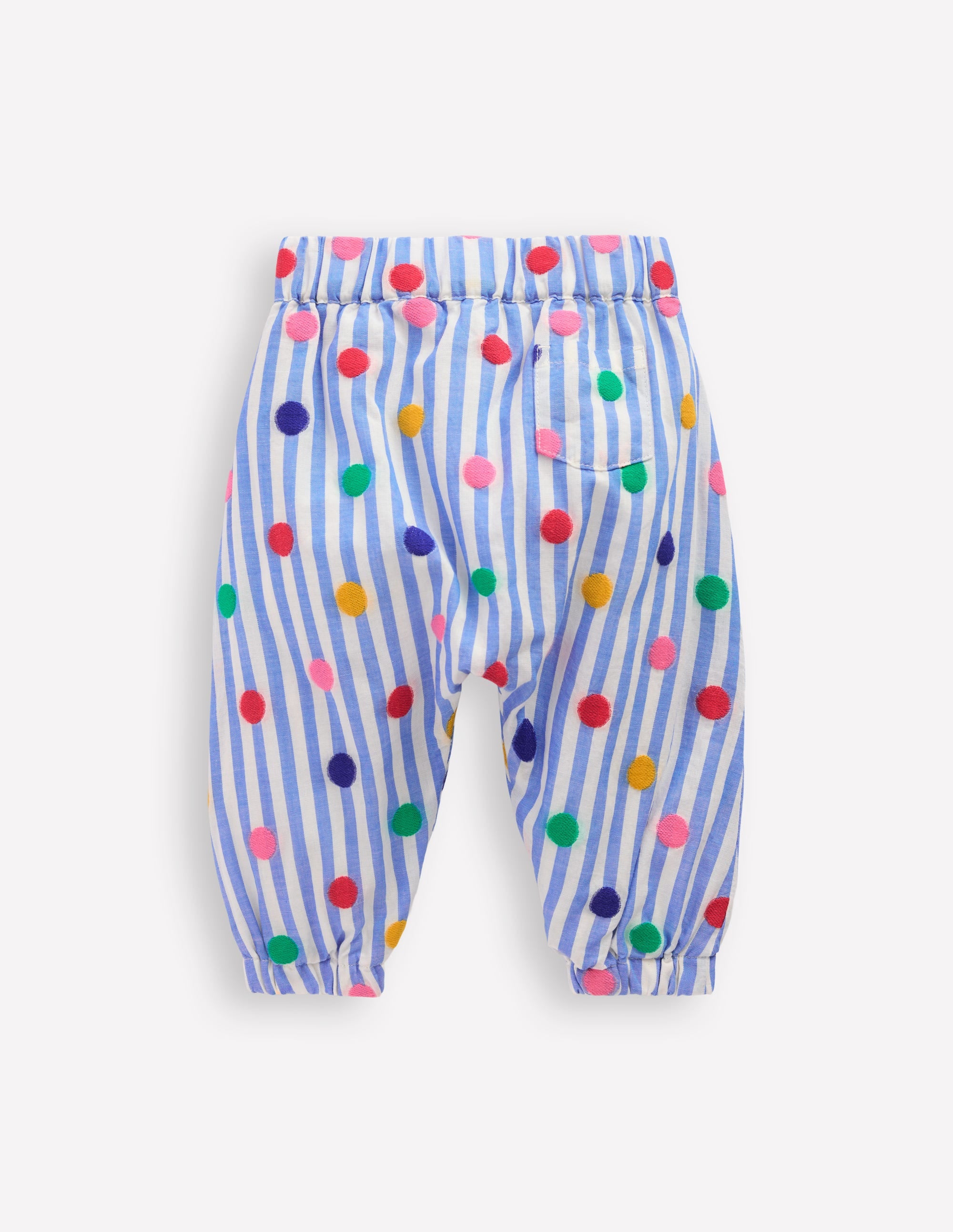 Relaxed Woven Trousers-Rainbow Spot Stripe - Image 2
