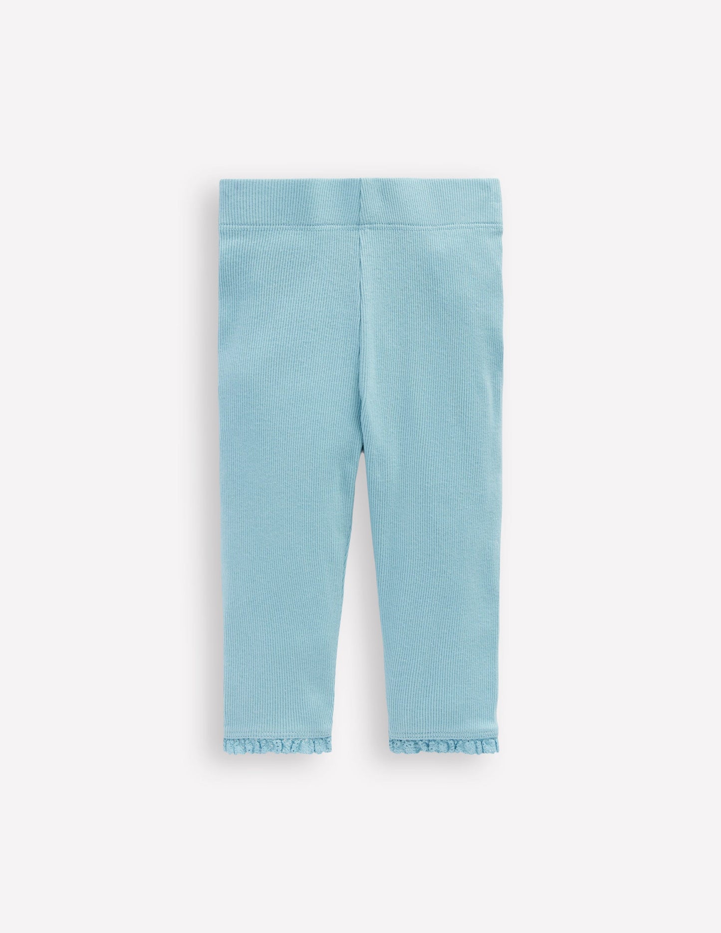 Ribbed Leggings-Vintage Blue