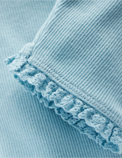 Ribbed Leggings-Vintage Blue-3