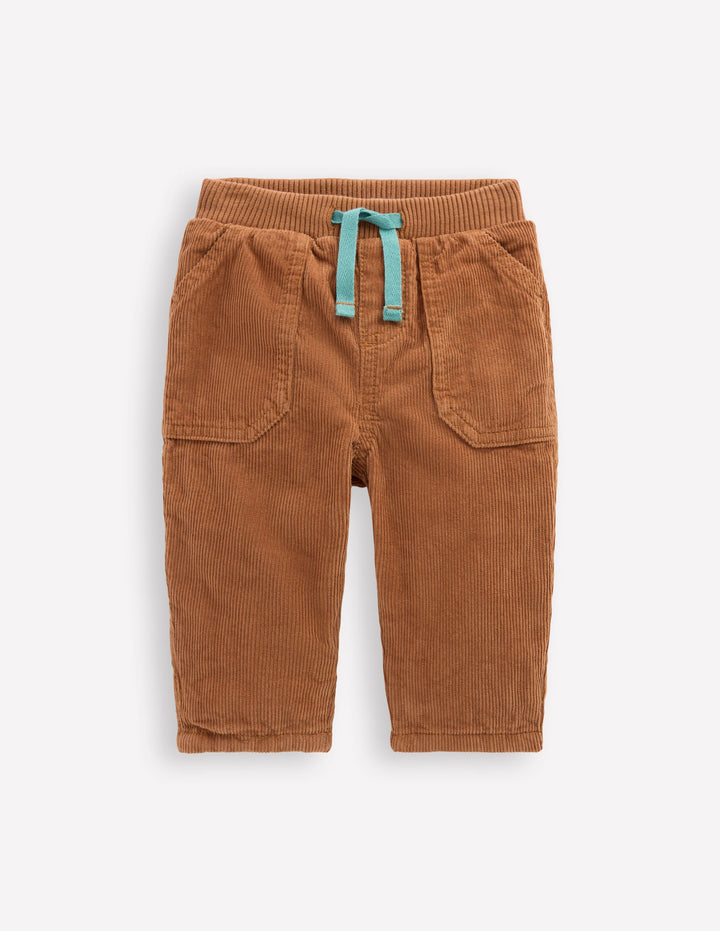Cosy Lined Trousers-Tan