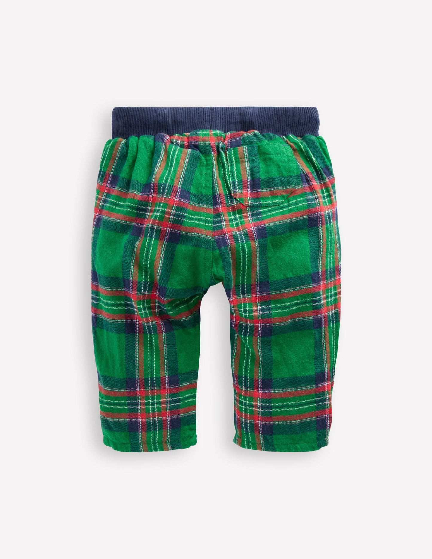 Cosy Lined Trousers-Green Check