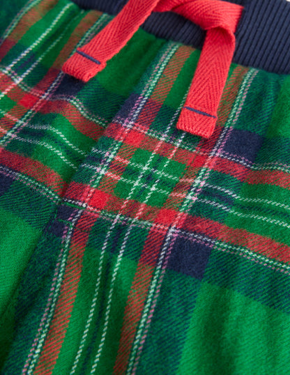 Cosy Lined Trousers-Green Check-3
