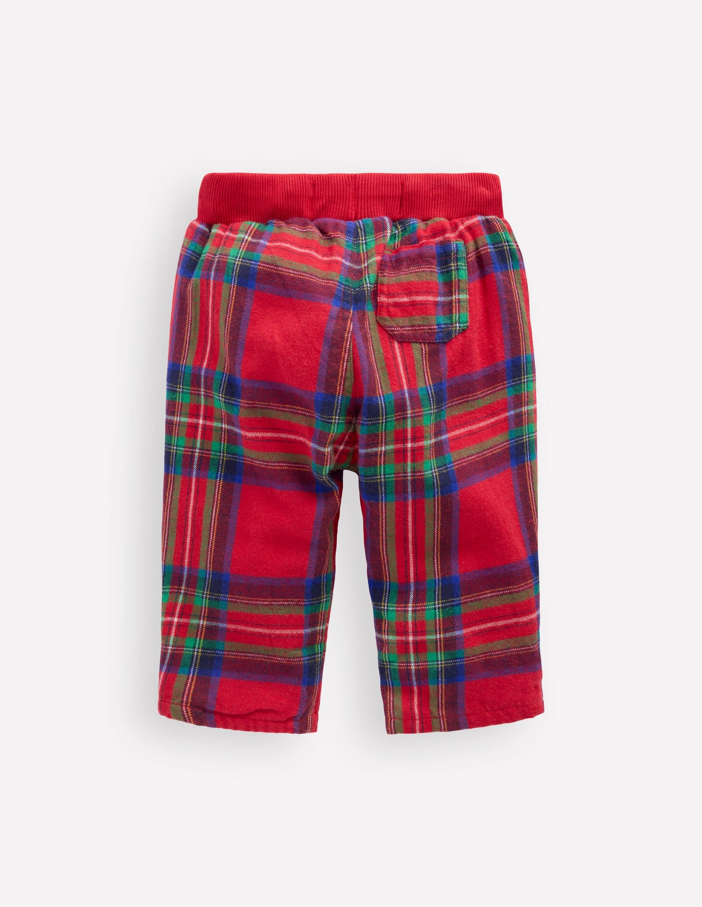 Cosy Lined Trousers-Red Check