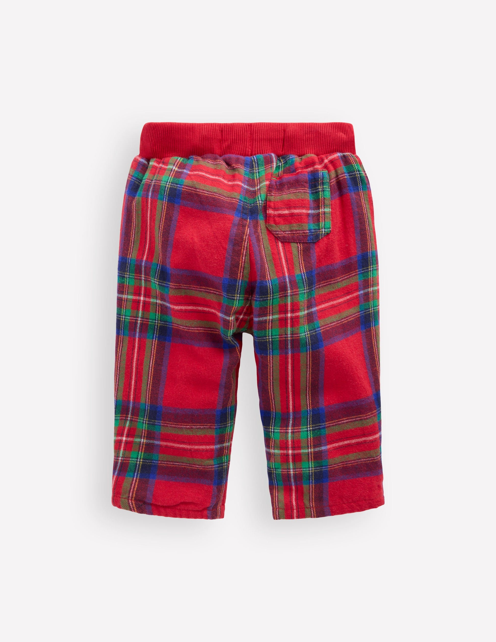 Cosy Lined Trousers-Red Check-2