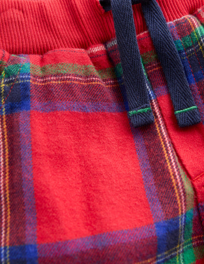 Cosy Lined Trousers-Red Check-3