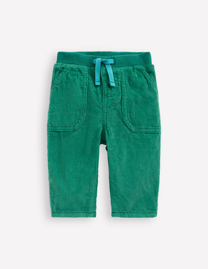 Cosy Lined Trousers-Jewel Green