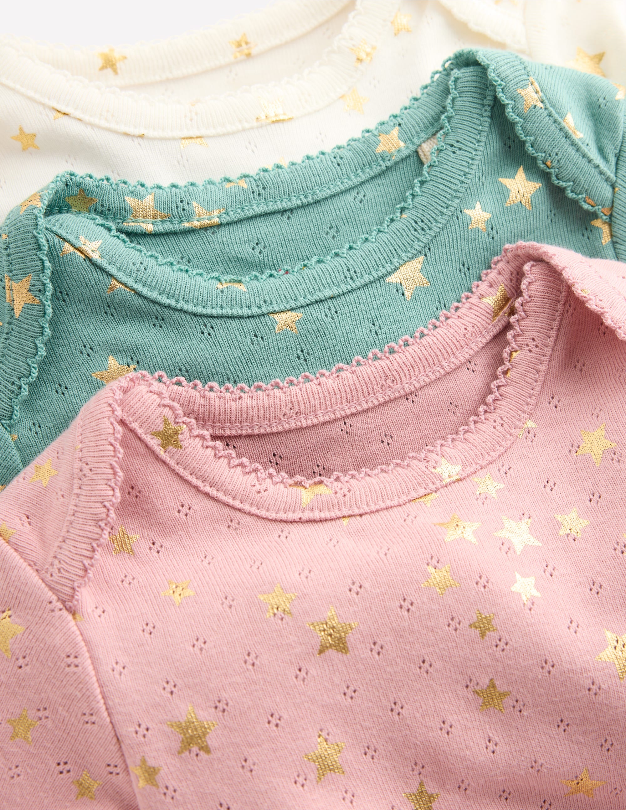 3-pack Pointelle Bodies-Multi Foil Stars - Image 3