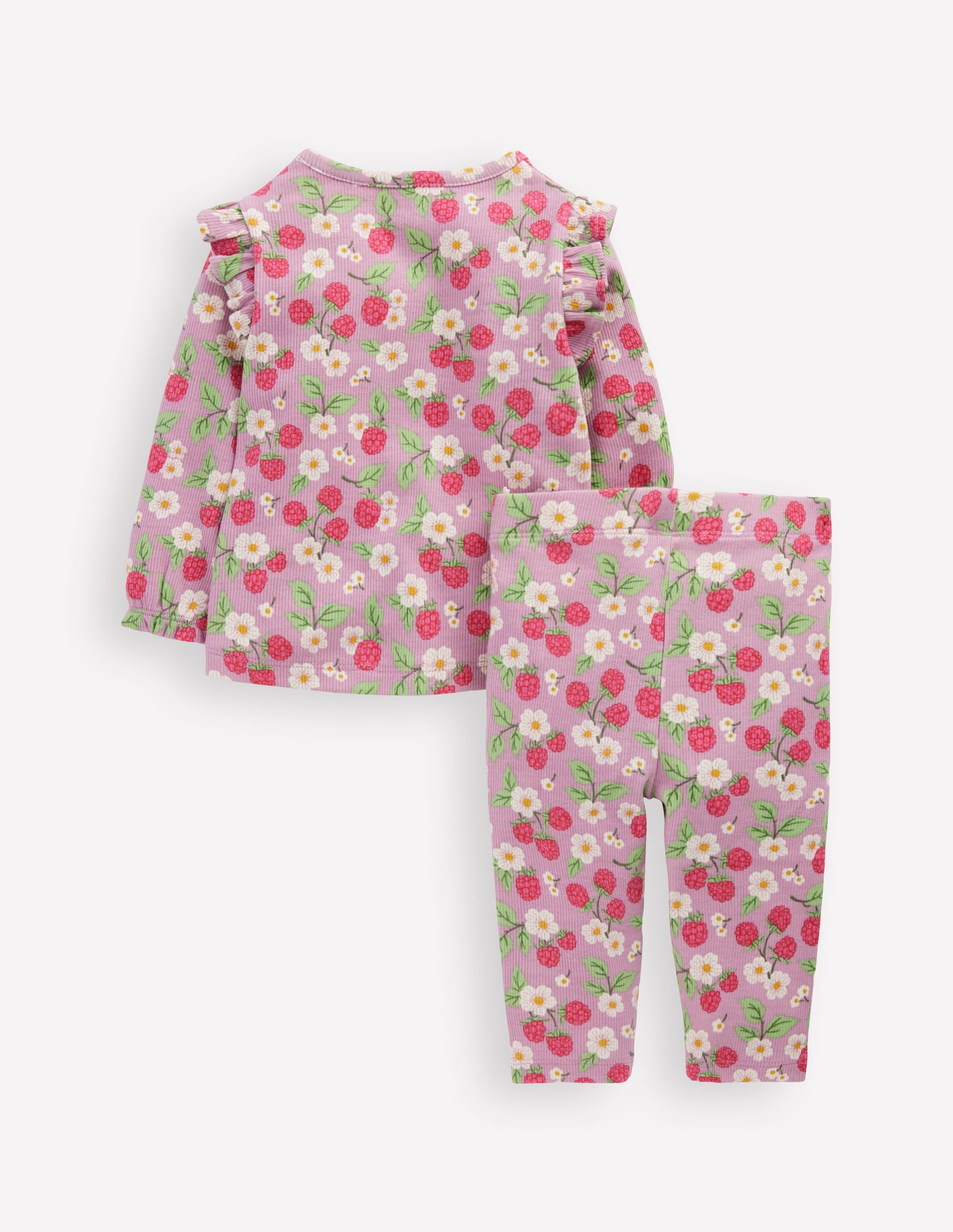 Ribbed Jersey Play Set-Mauve Mist Vintage Berry - Image 2