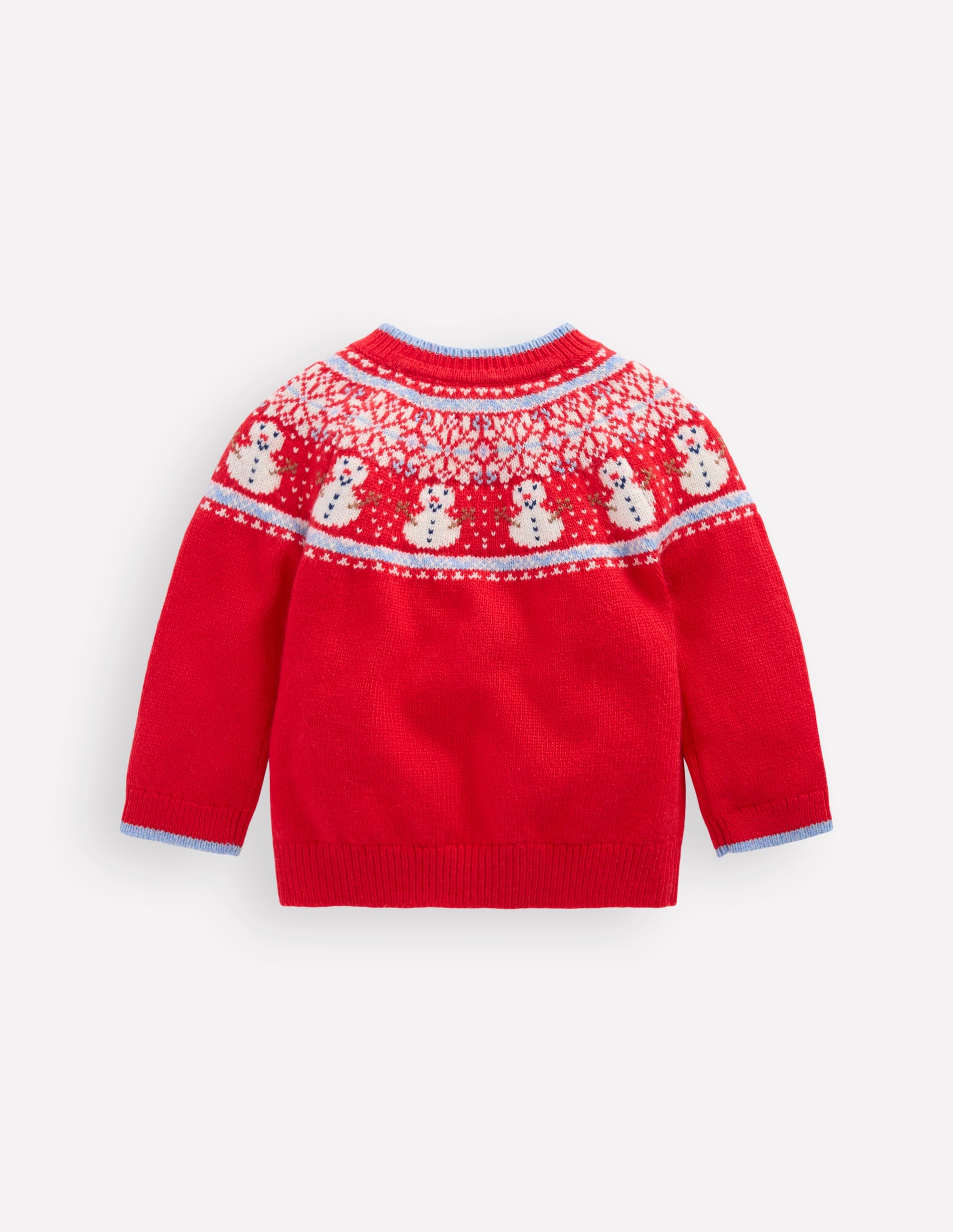Fair isle Jumper-Red Snowman - Image 2