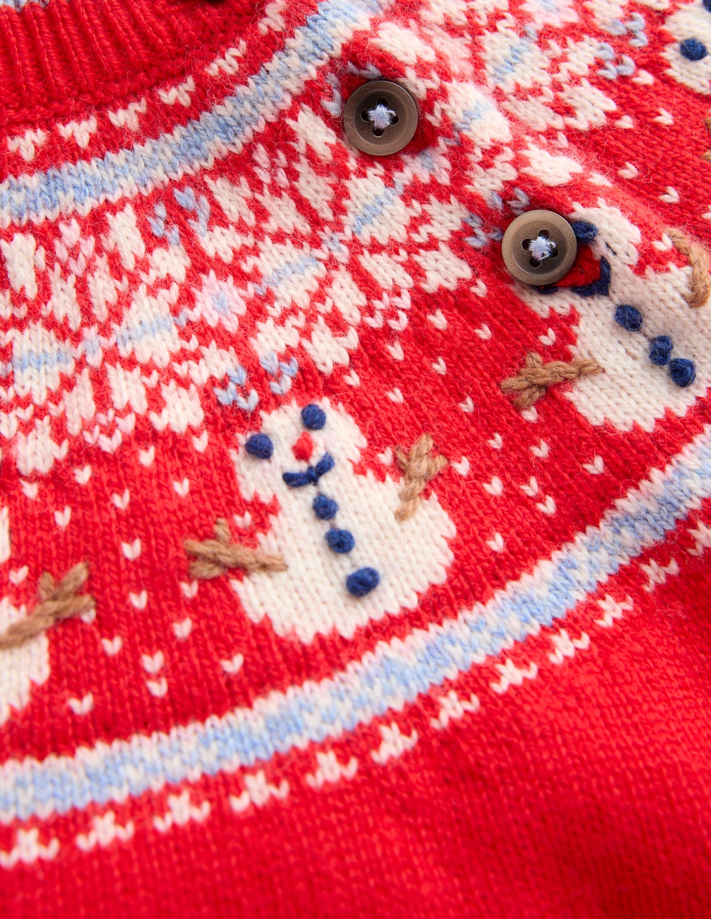Fair isle Jumper-Red Snowman