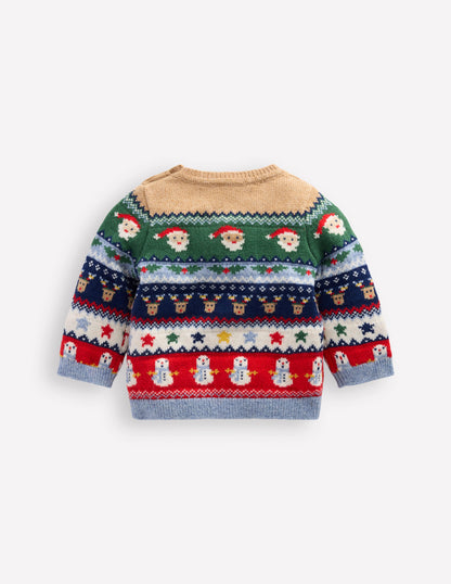 Fair isle Jumper-Multi Festive Fair Isle-2