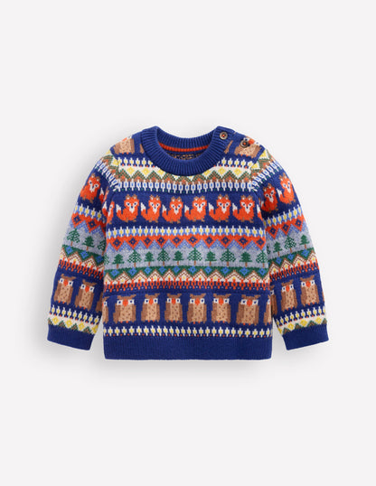 Fair isle Jumper-Multi Woodland Fair Isle-1