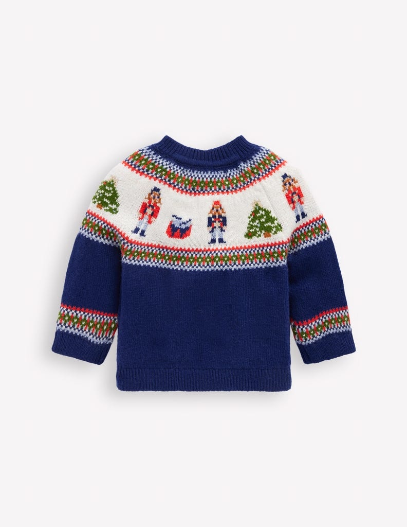 Fair isle Jumper-College Navy Nutcracker-2