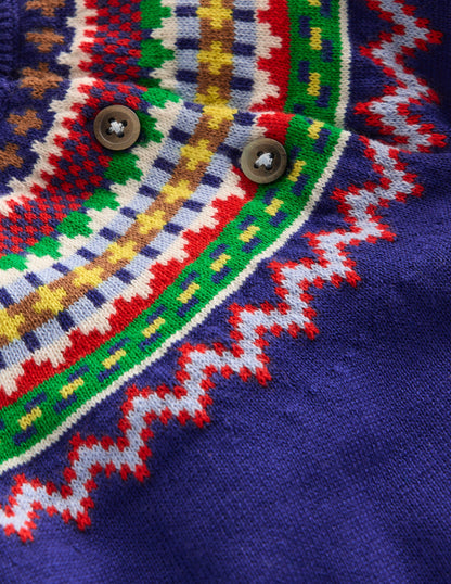 Knitted Play Set-Sapphire Blue Fair Isle-3