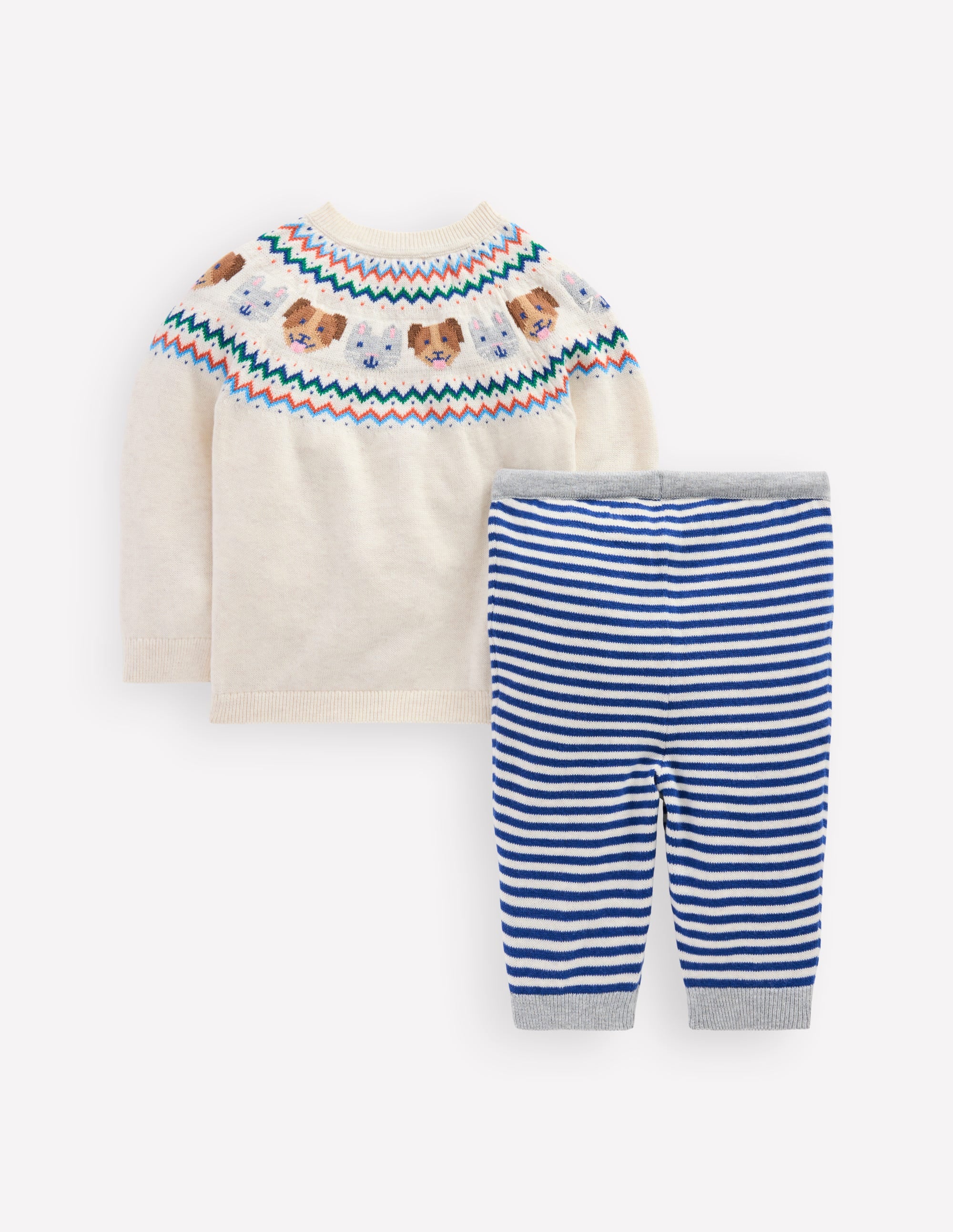 Knitted Play Set-Ecru Marl Pets - Image 2