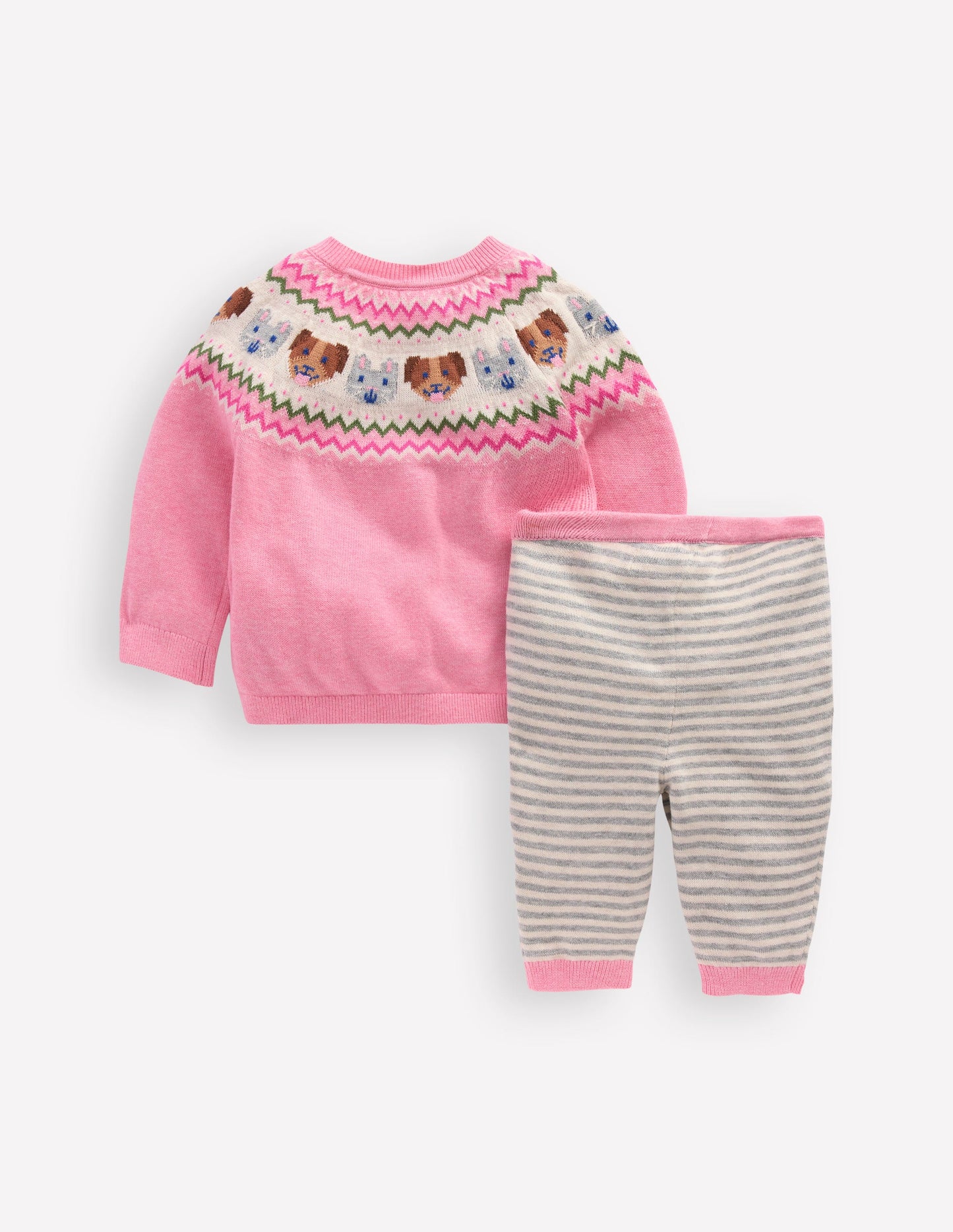 Fun Knitted Play Set-Vintage Pink Pets