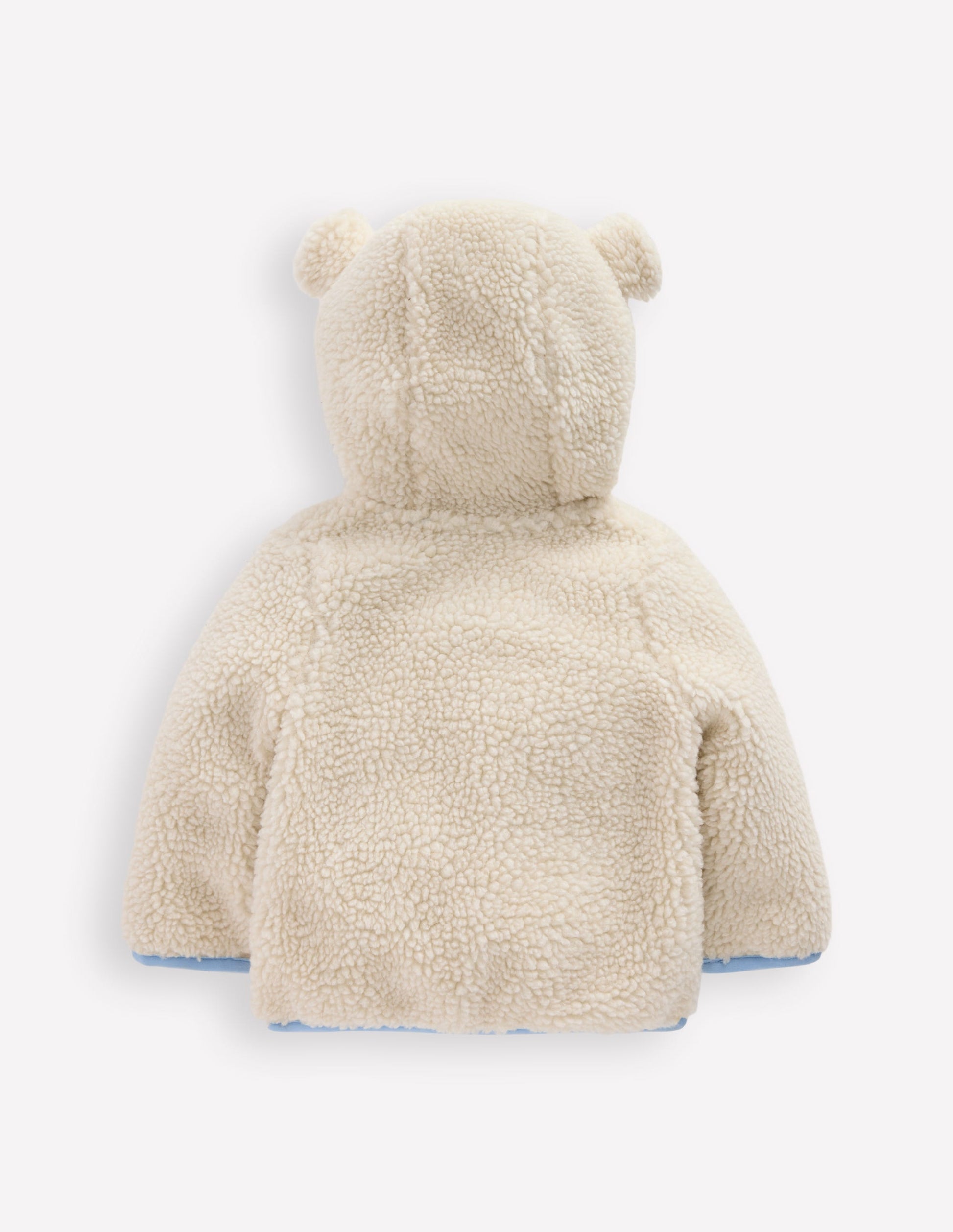 Girls Novelty Cosy Borg Jacket-Oatmeal Bears-2
