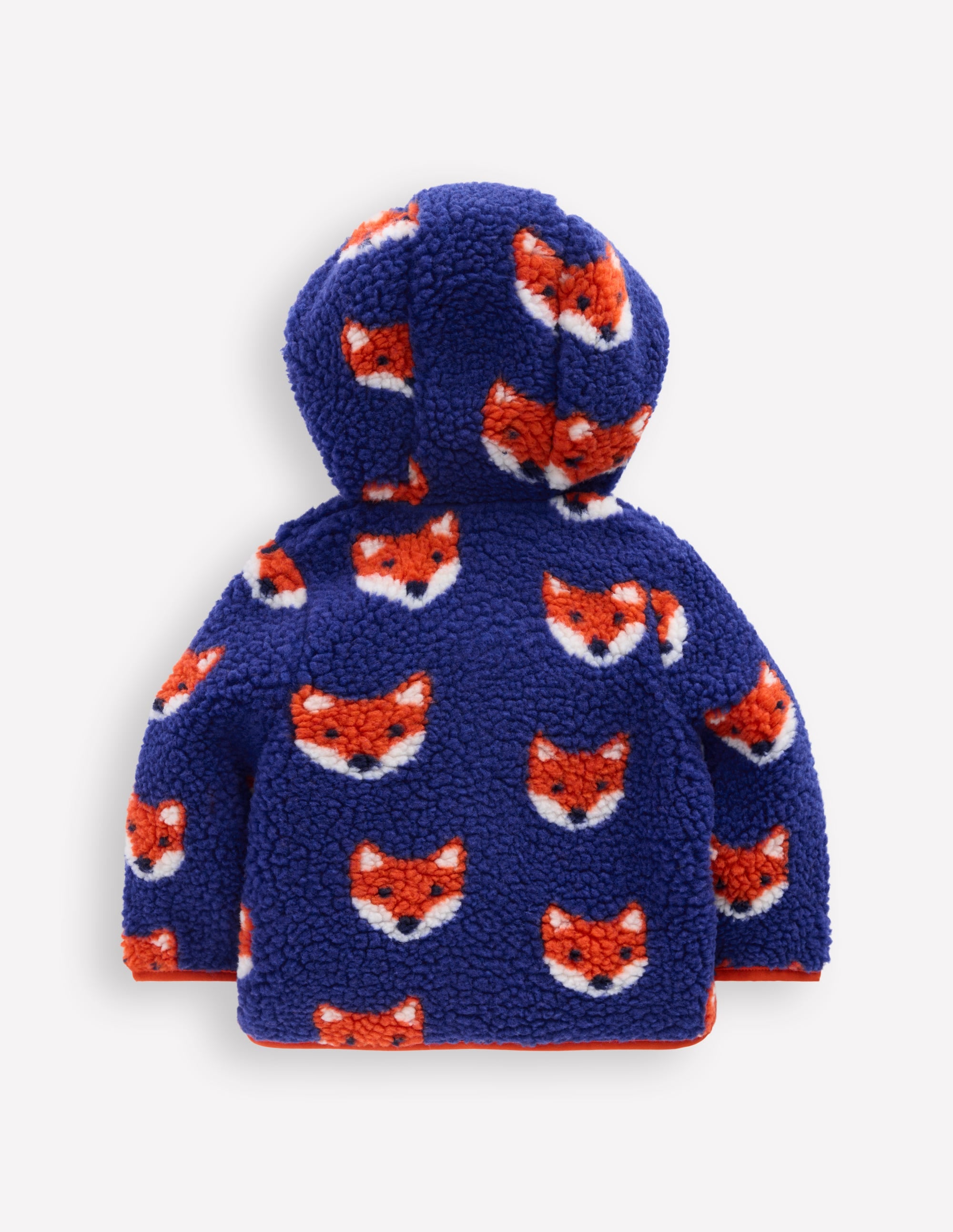 Novelty Cosy Borg Jacket-Blue Foxes - Image 2