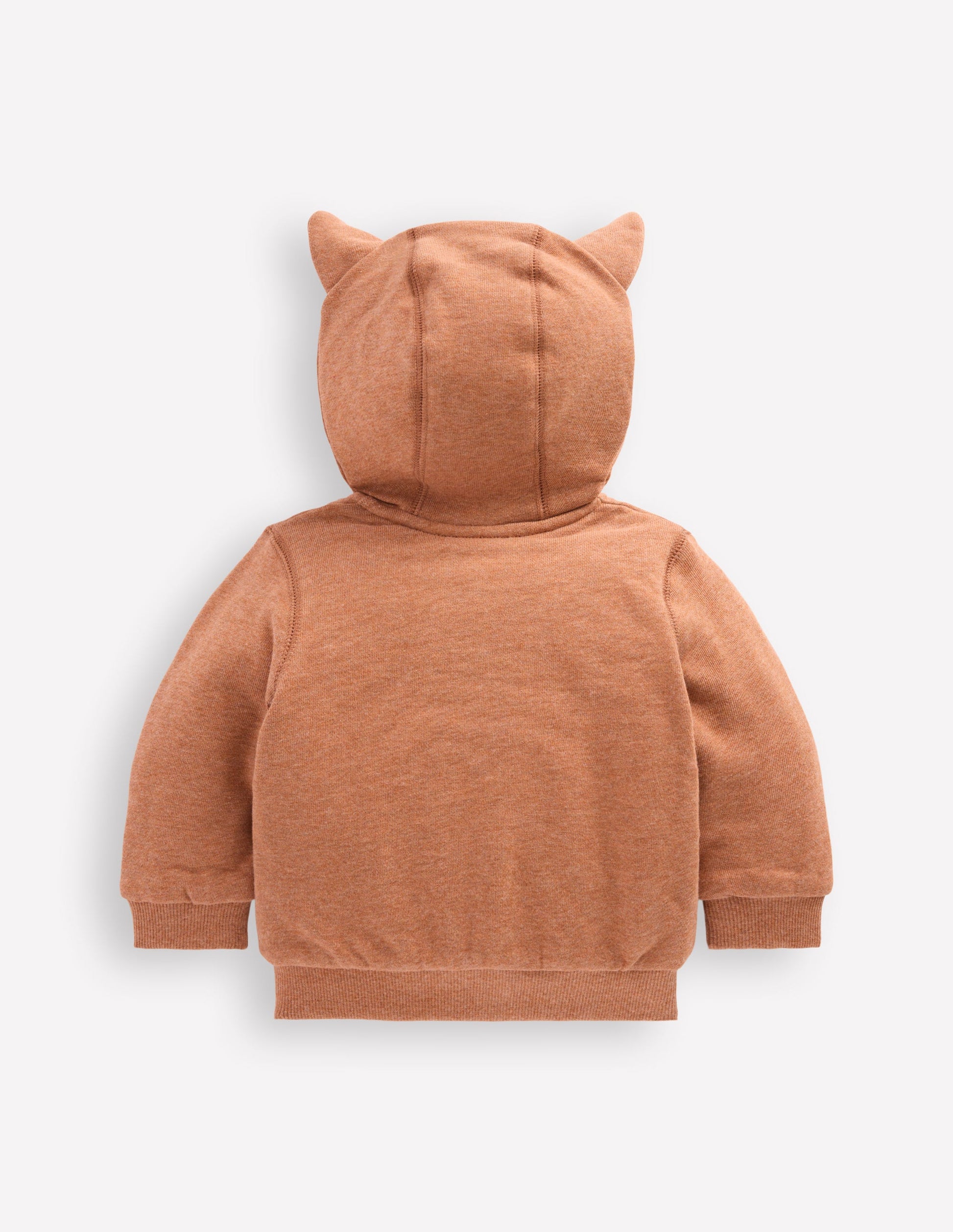 Shaggy Lined Novelty Hoodie-Brown Dog-2