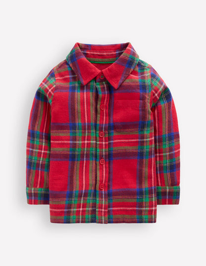Boys Shirt-Red Check-1